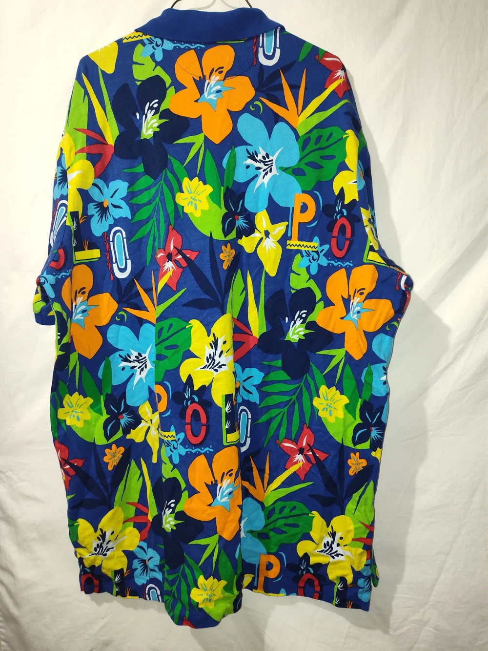 Polo by Ralph Lauren Men's Blue Tropical Floral Polo Shirt